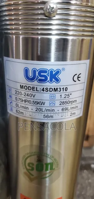 62m / 205feet Submersible Water Pump