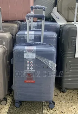 Set Of 3pcs Rubber Travel Waterproof Suitcase