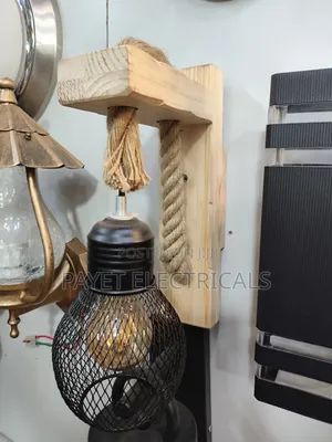 Wall Lamp Holder With Rope