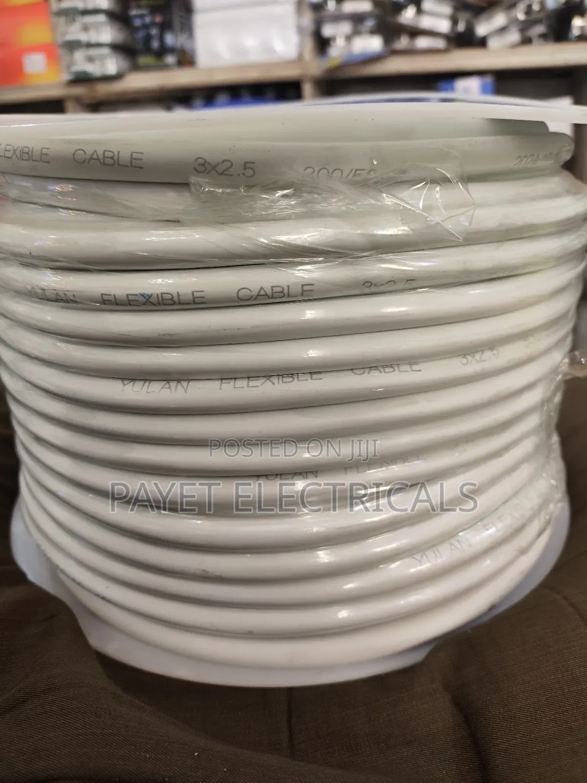 2.5 Mm White Flexable Cable