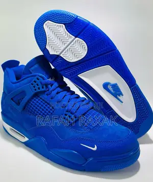 Nike Air Jordan 4 Retro X Nigel Sylvester Blue Sneakers