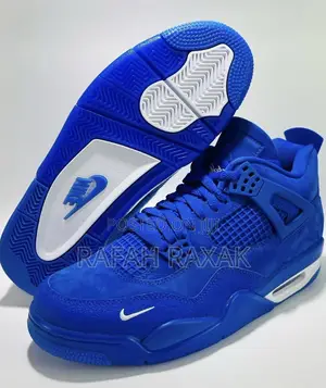 Nike Air Jordan 4 Retro X Nigel Sylvester Blue Sneakers