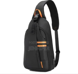 Porodo Gaming Water-Resistant Pu Sling Bag With Usb-C Port