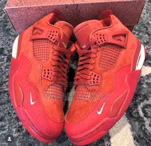 Red Nike Air Jordan 4 Retro Nigel Sylvester Sneakers