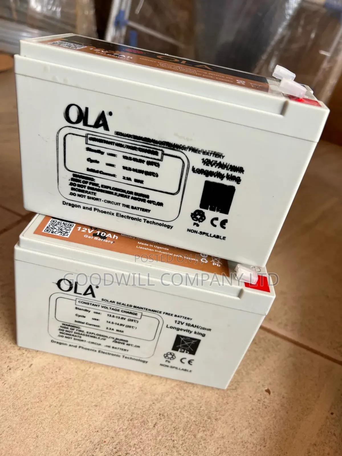 12ah Ola Solar/Backup Battery
