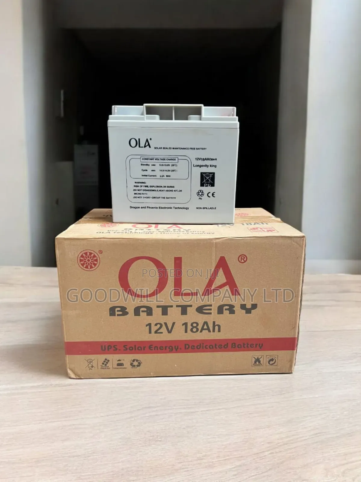18ah Ola Solar/ Backup Battery