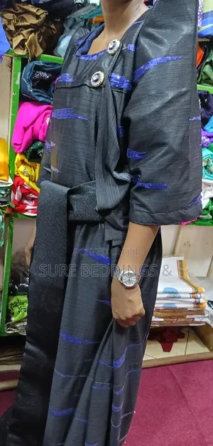 Black Silk Ready Made Gomesi