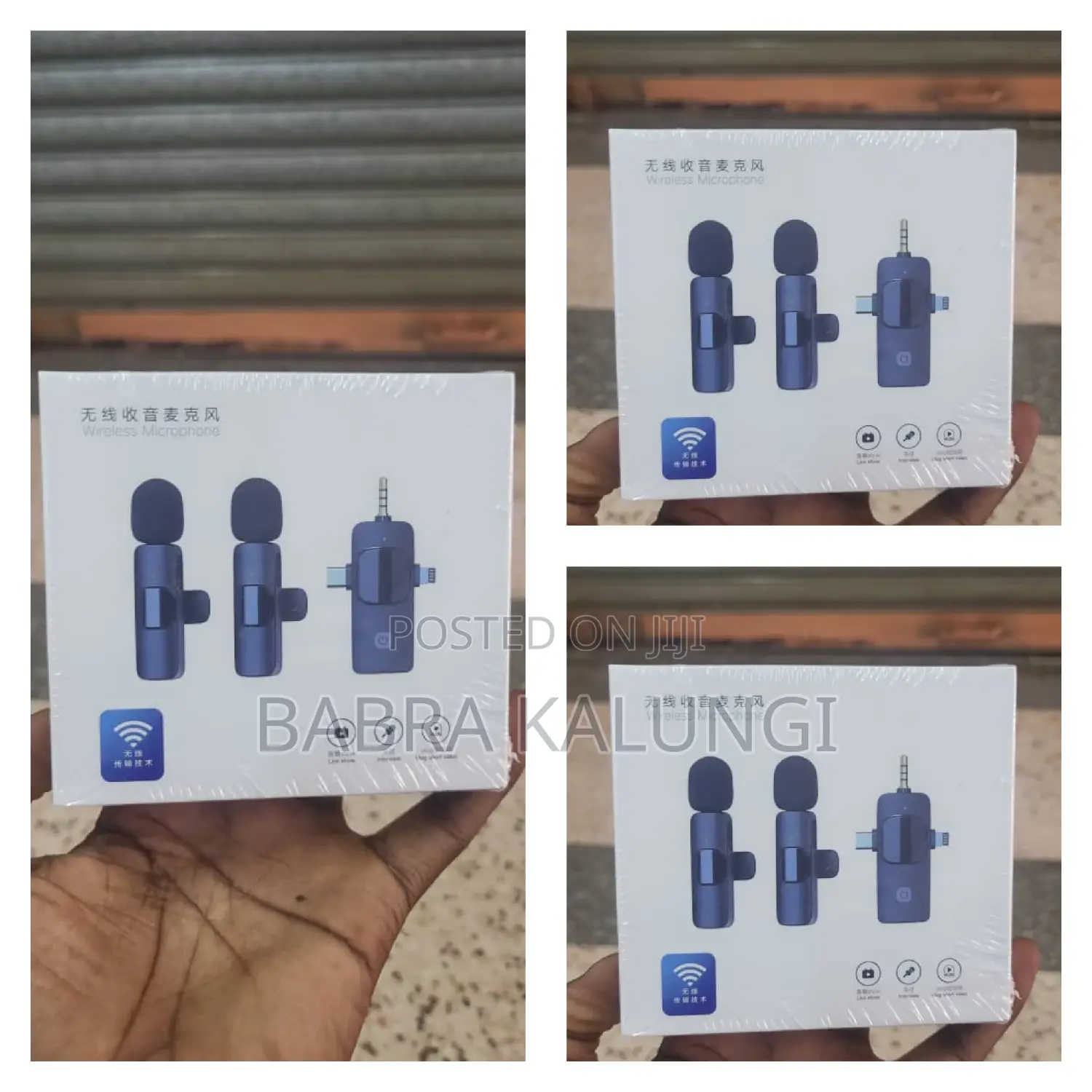 3in1 Wireless Mini Lavalier Microphone.