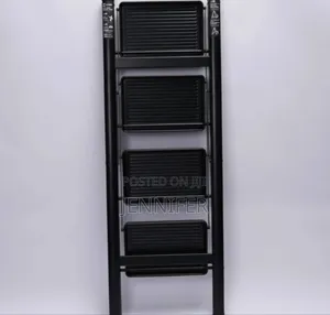Foldable Ladder 4-Steps Black