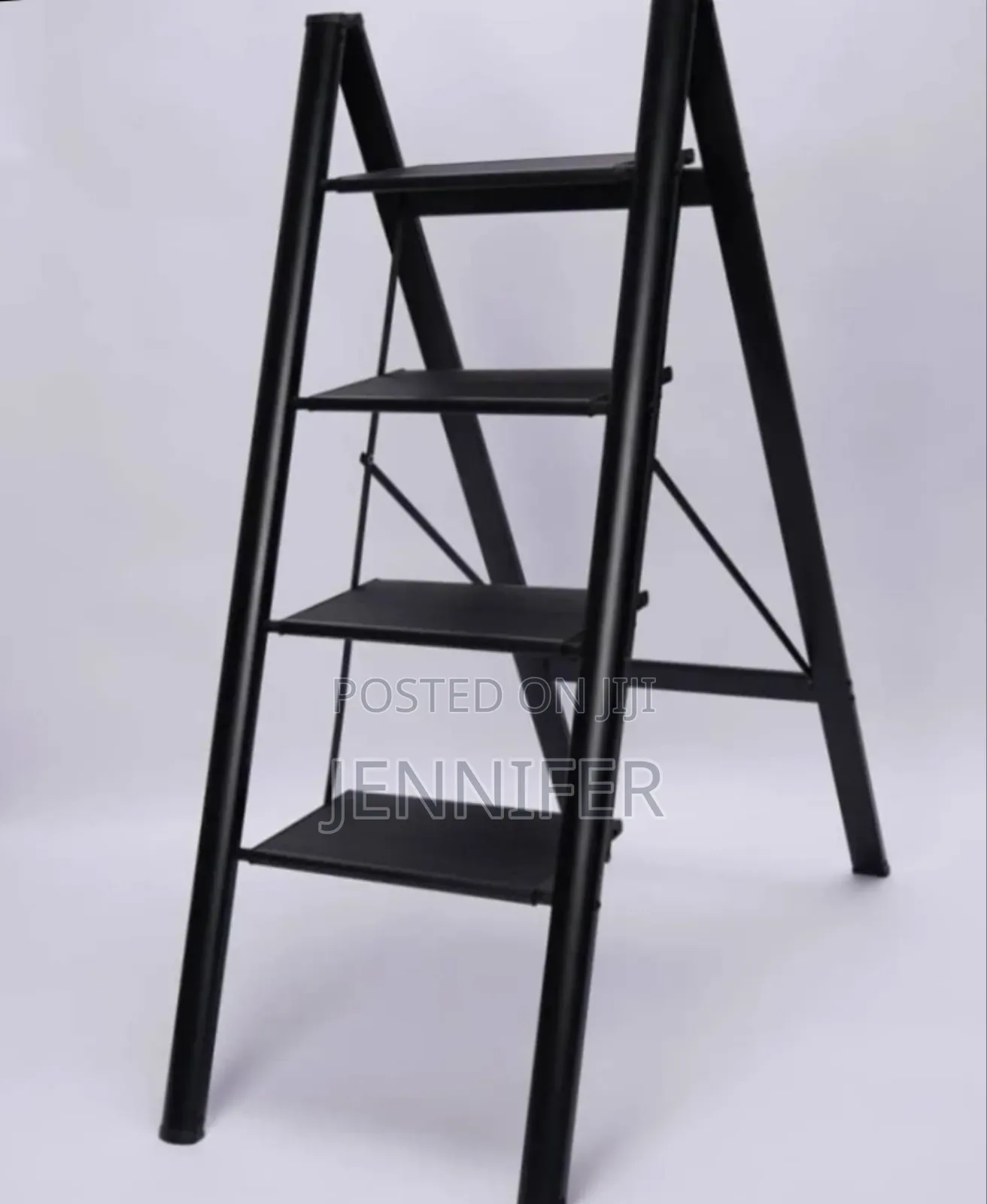 Foldable Ladder 4-Steps Black