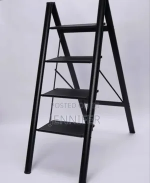 Foldable Ladder 4-Steps Black