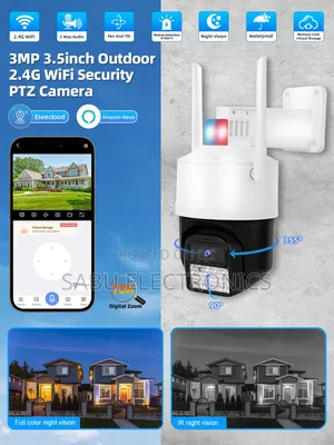 Eseecloud Wifi Outdoor Camera Night Vision Alarm 2-Way Audio