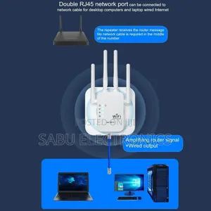 4 Antenna High-Speed Wifi Extender Signal Booster Repeater