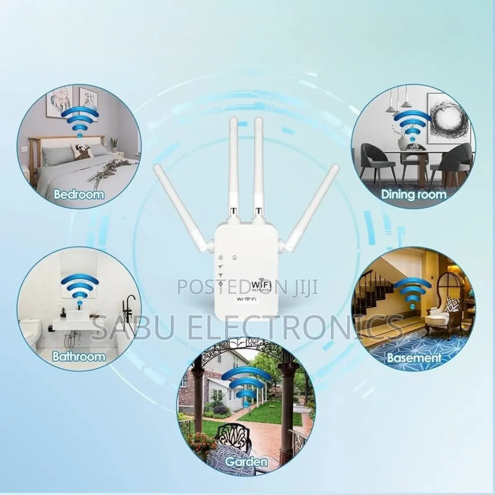 4 Antenna High-Speed Wifi Extender Signal Booster Repeater