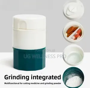 Portable Pill Grinder Splitter Kit - 3-in-L With Storage