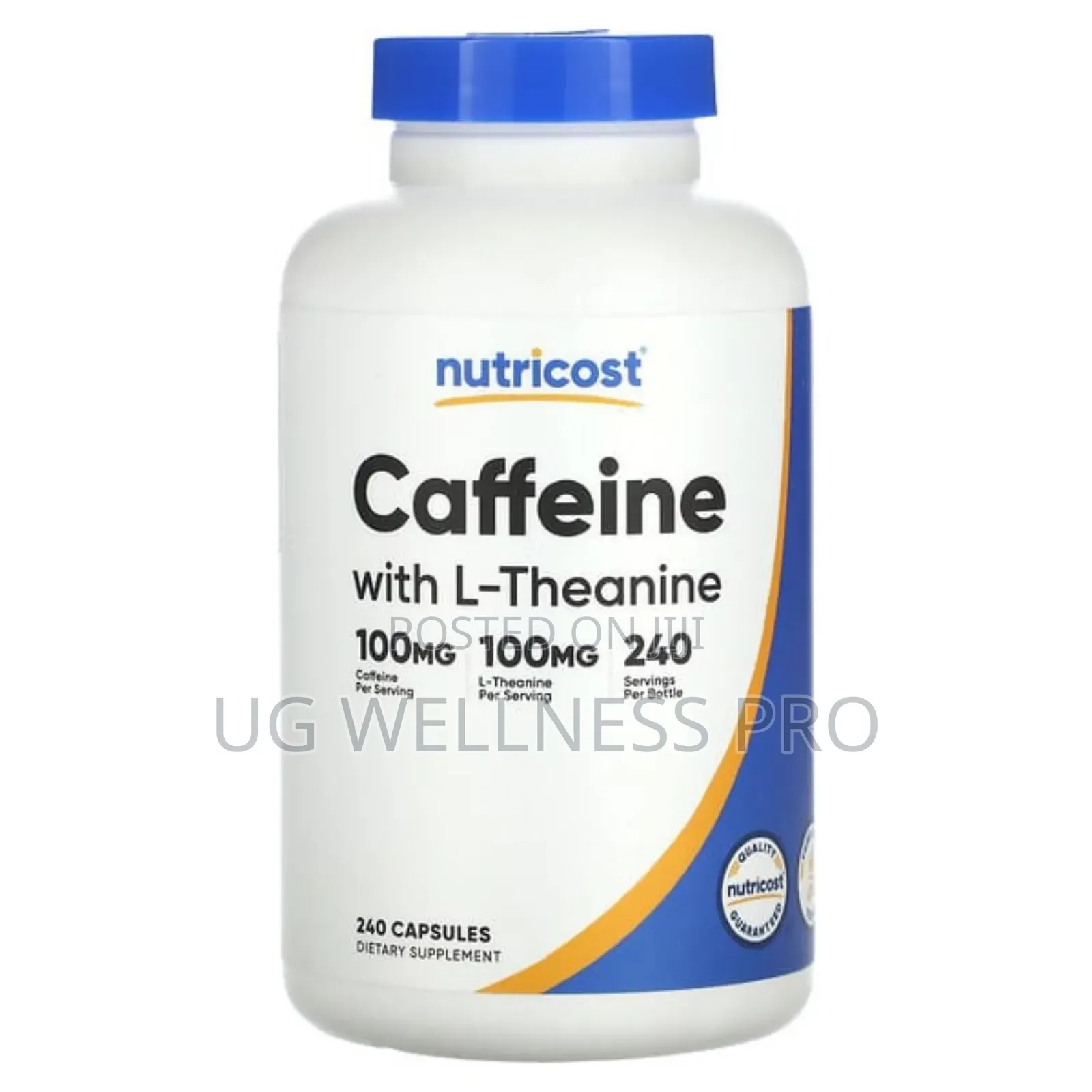 Nutricost, Caffeine With L-Theanine, 240 Capsules