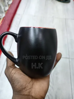 Black Mug With a Red Interior 12pcs