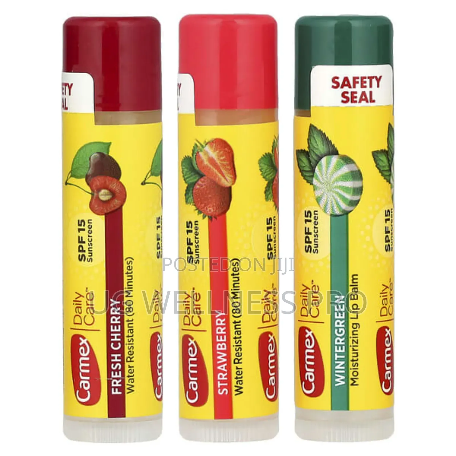 Carmex, Daily Moisturizing Lip Balm, Variety, SPF 15, 3 Pack