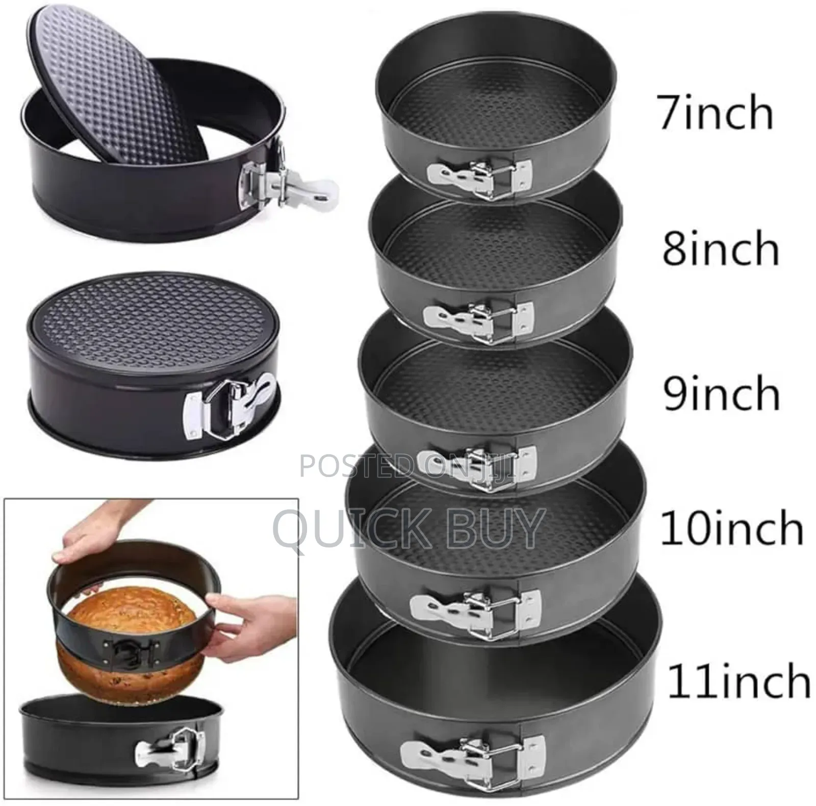 New 6pcs Round Cake Pans Set