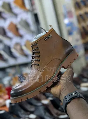 Original Men’S Fendi Brown Leather Boots