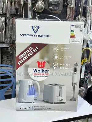 3 in 1 Breakfast Set With Kettle,Bread Toaster Handblender