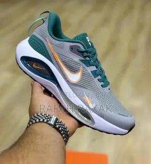 Original Classic Grey/Green Nike Air Max Zoom Trainer Shoes