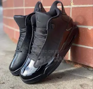 Original Triple Black Air Jordan Dub Zero Sneakers