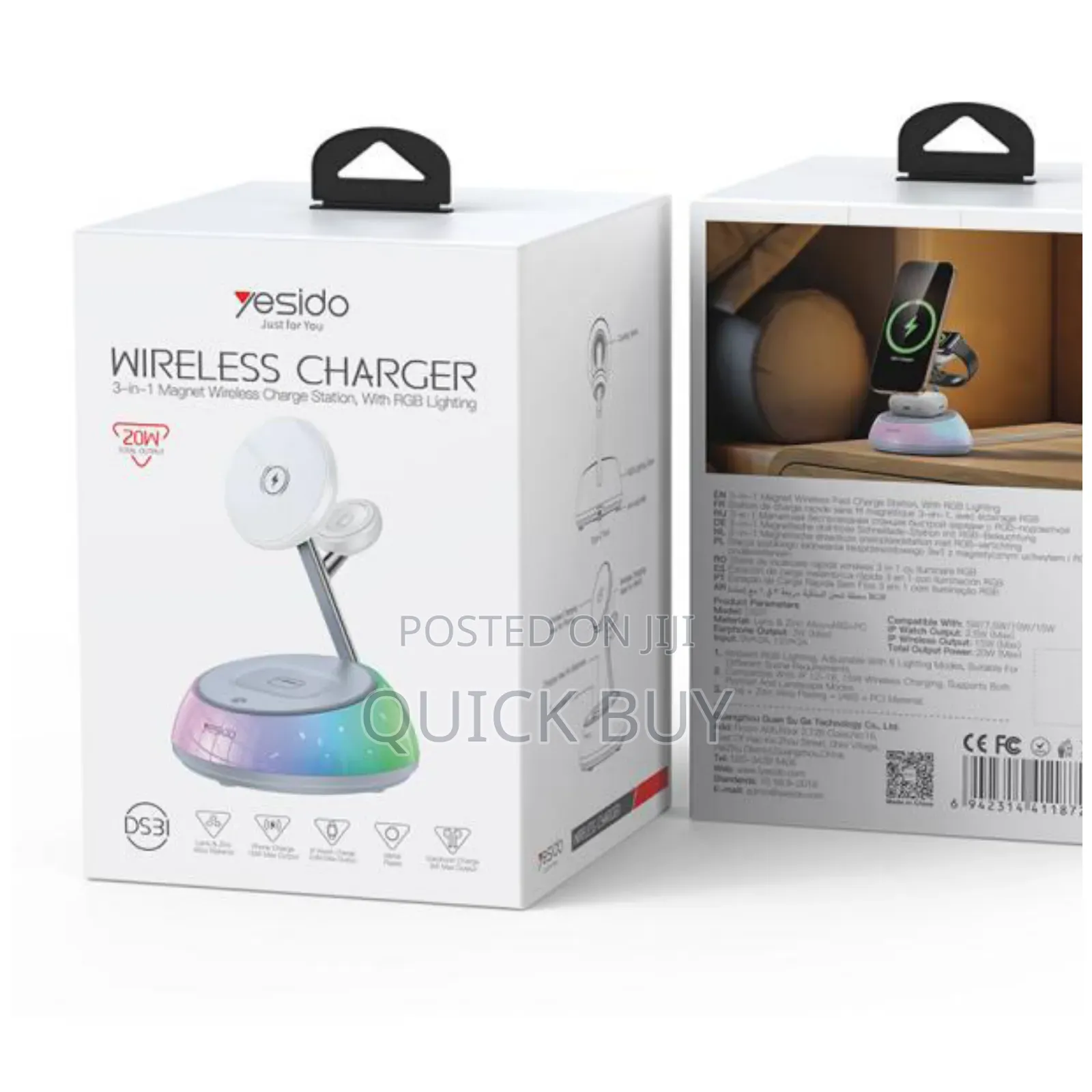 Yesido Ds31 3-in-1 Magnetic Wireless Charging Stand
