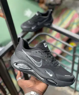 Men’S Nike Air Max Zoom Black Running Trainer Sneakers