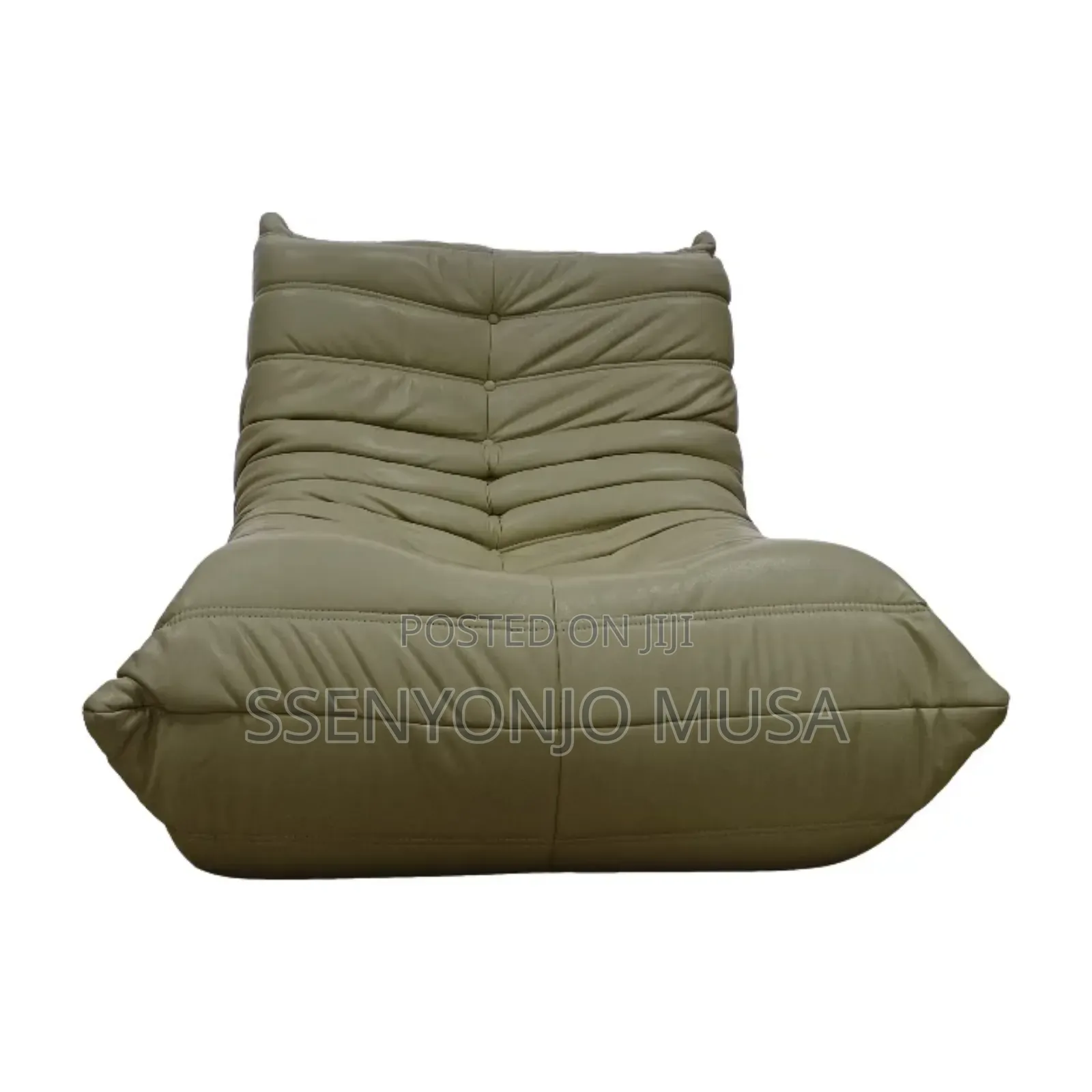 Single Seated Foam Sofa - Armless Floor Sofa Chaise
