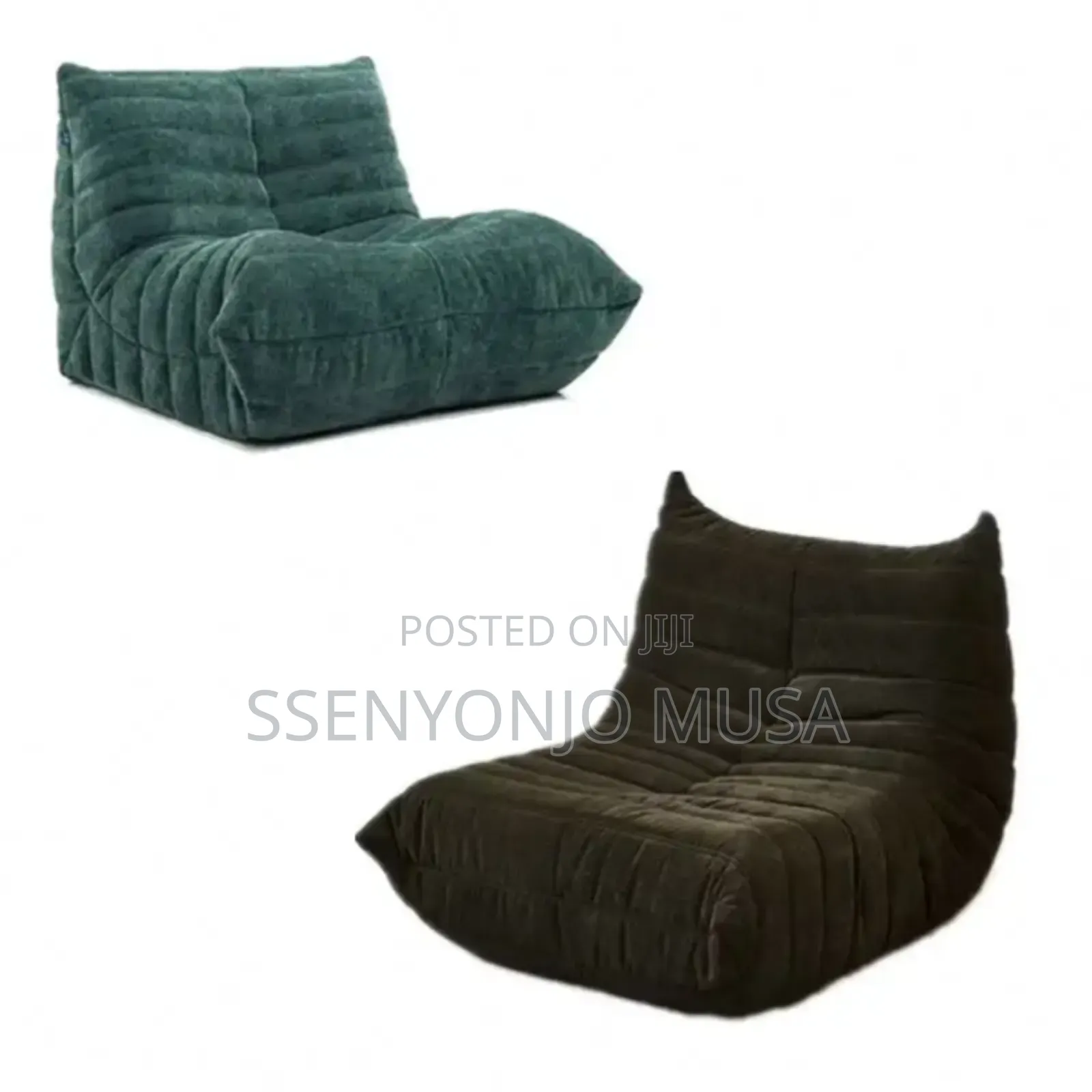 Single Seated Foam Sofa - Armless Floor Sofa Chaise