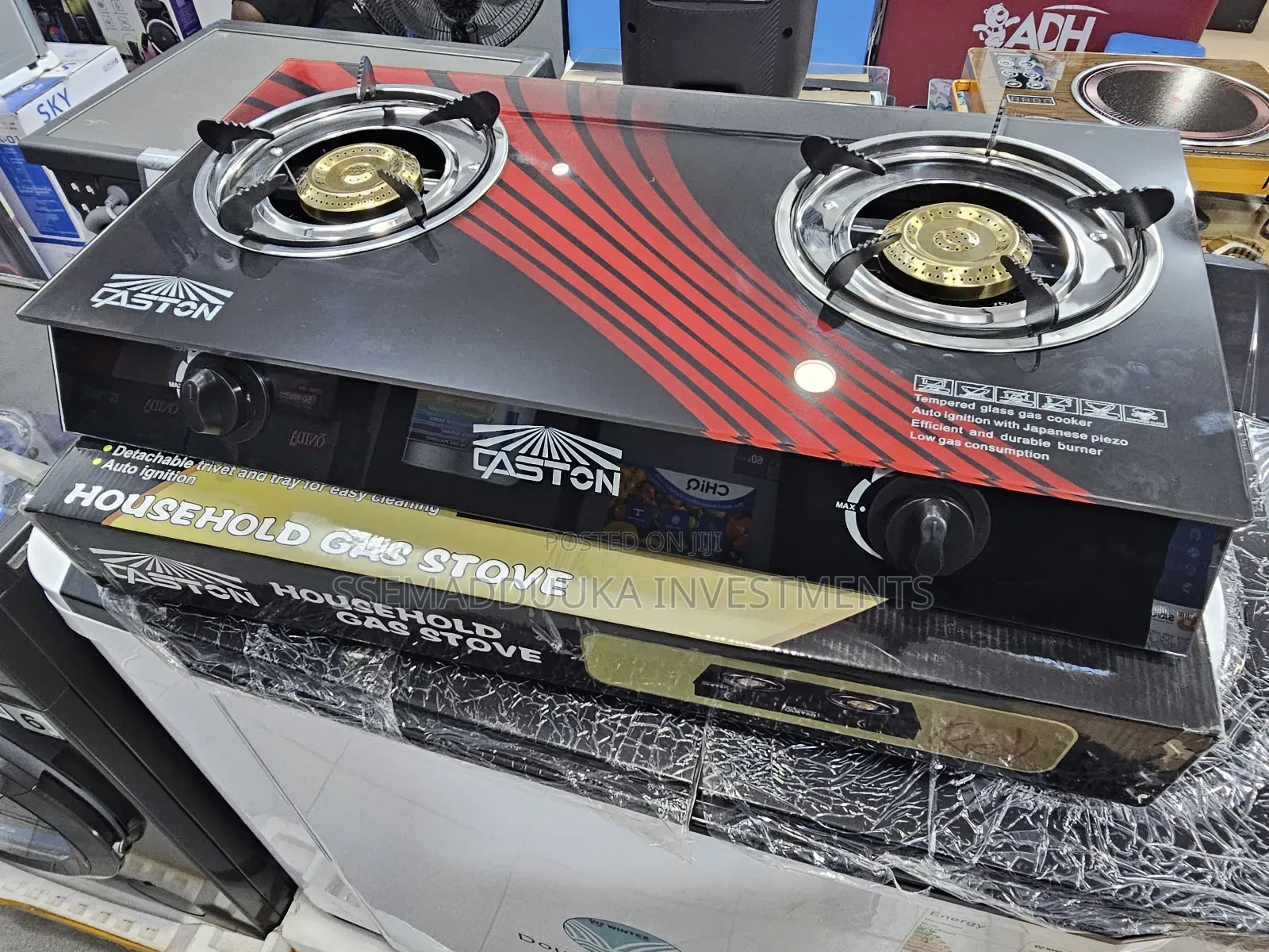 Caston Double Glass Gas Stove
