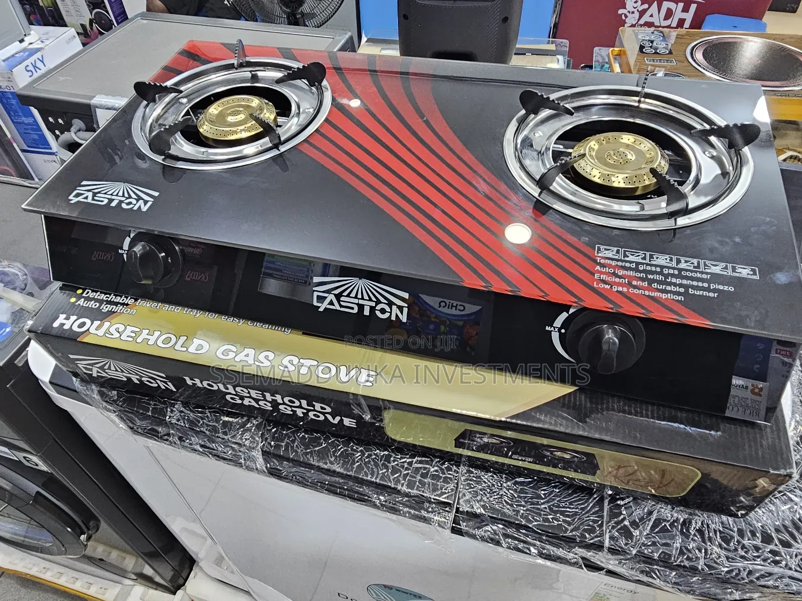 Caston Double Glass Gas Stove