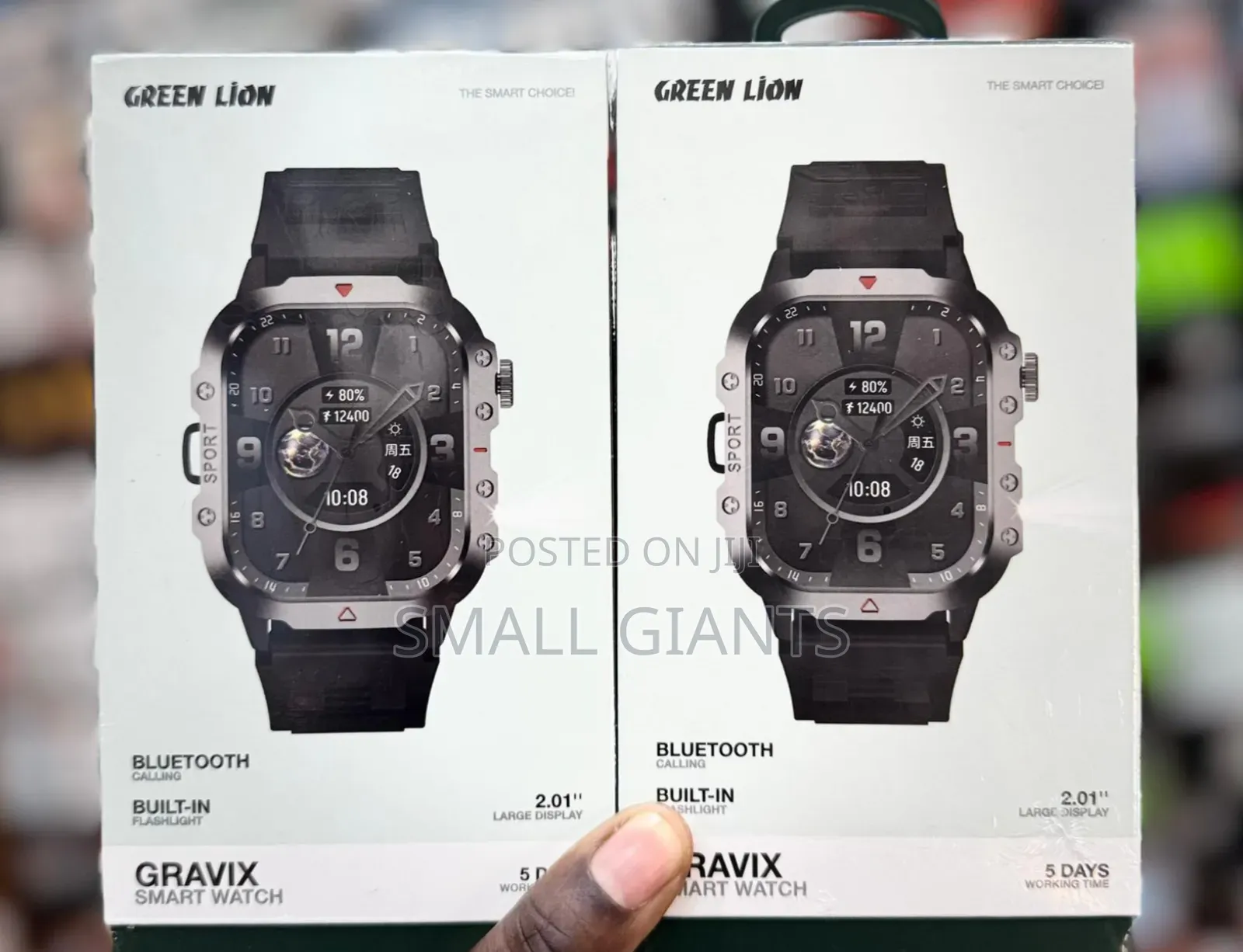 Green Lion Gravix Smart Watch - Black