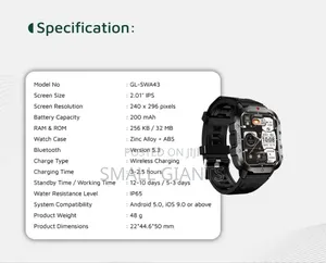Green Lion Gravix Smart Watch - Black