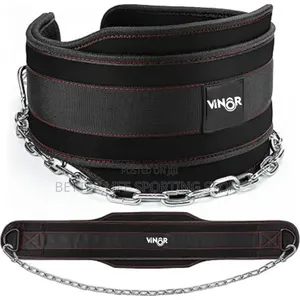 Weight Lifting Belt With Chain/ Dip Belt