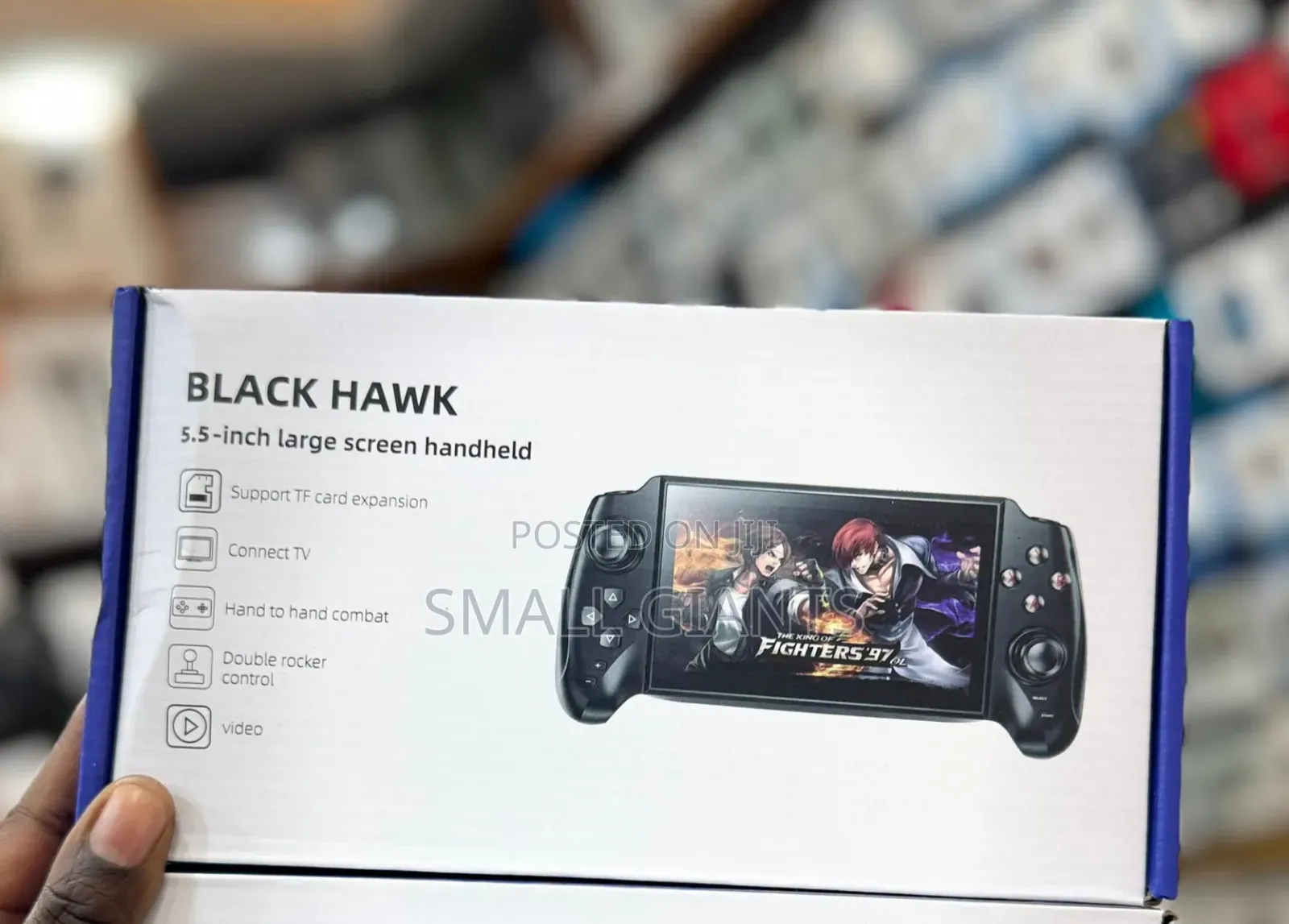 Black Hawk 5.5 Inch Large Screen Handheld Game Player