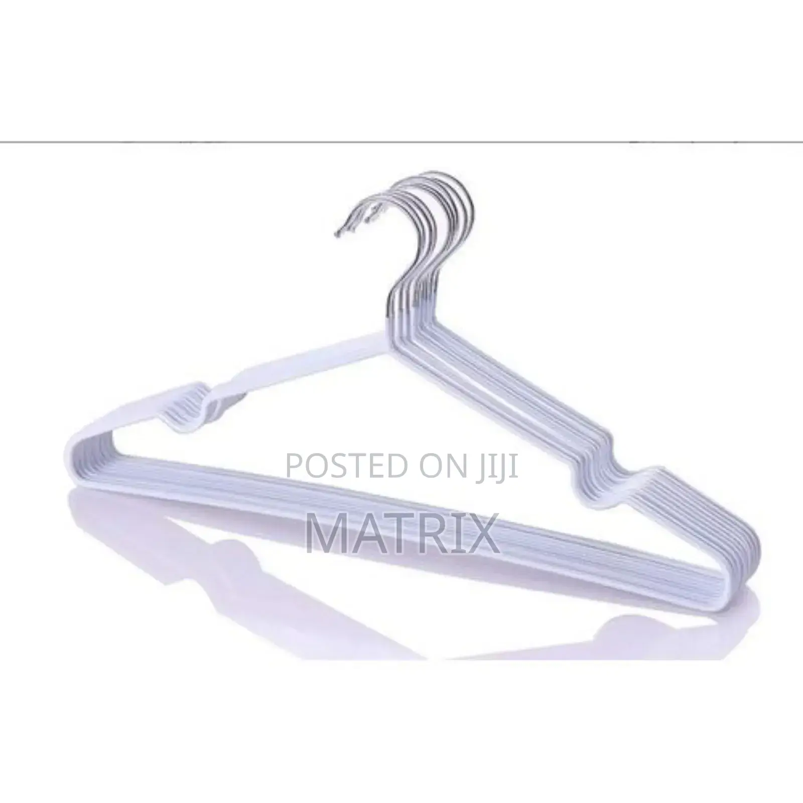 10pc Pack Metal Hangers Non-Slip Suit Coat Hangers Chrome