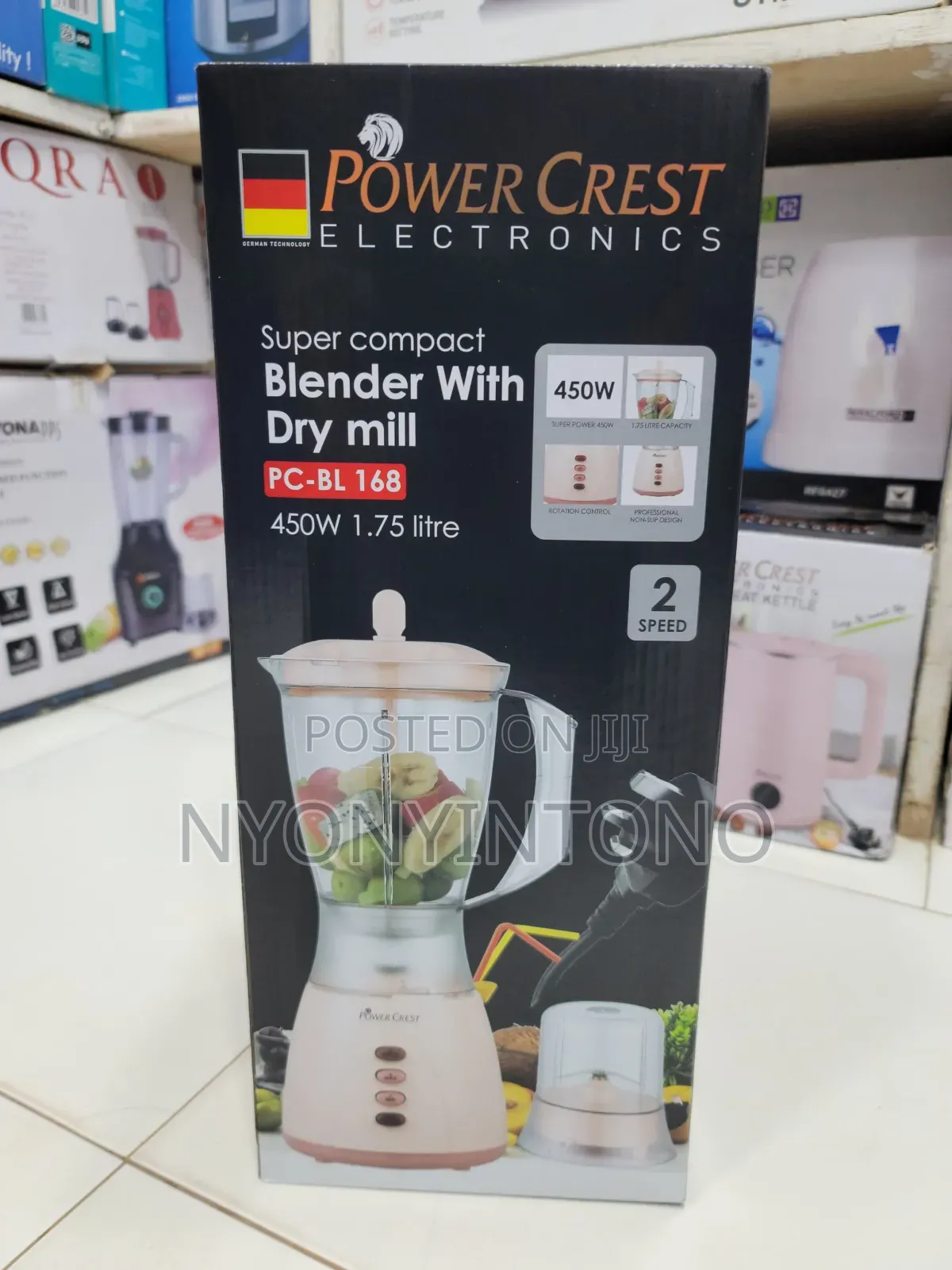 Power Crest 2 in 1 High-Quality Juice Blender With Grinder