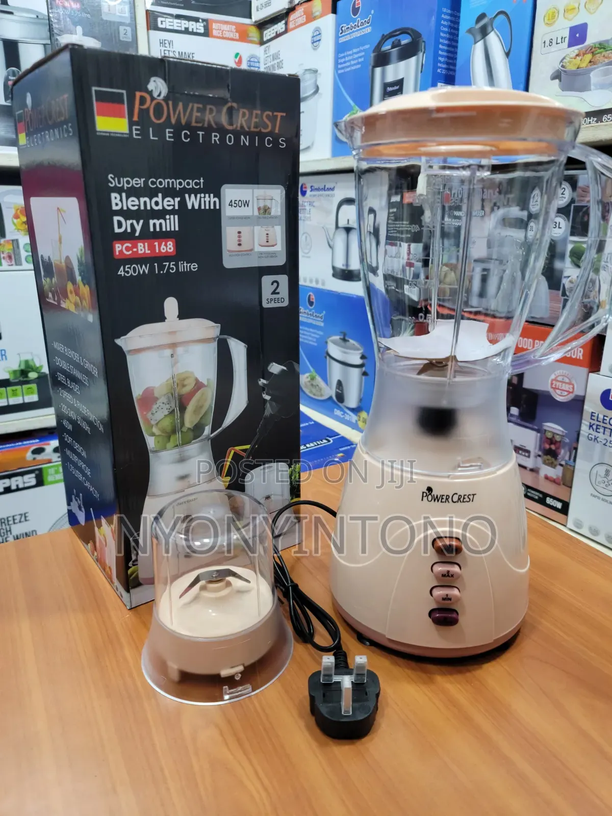 Power Crest 450w Power Crest 2in1juice Blender With Grinder