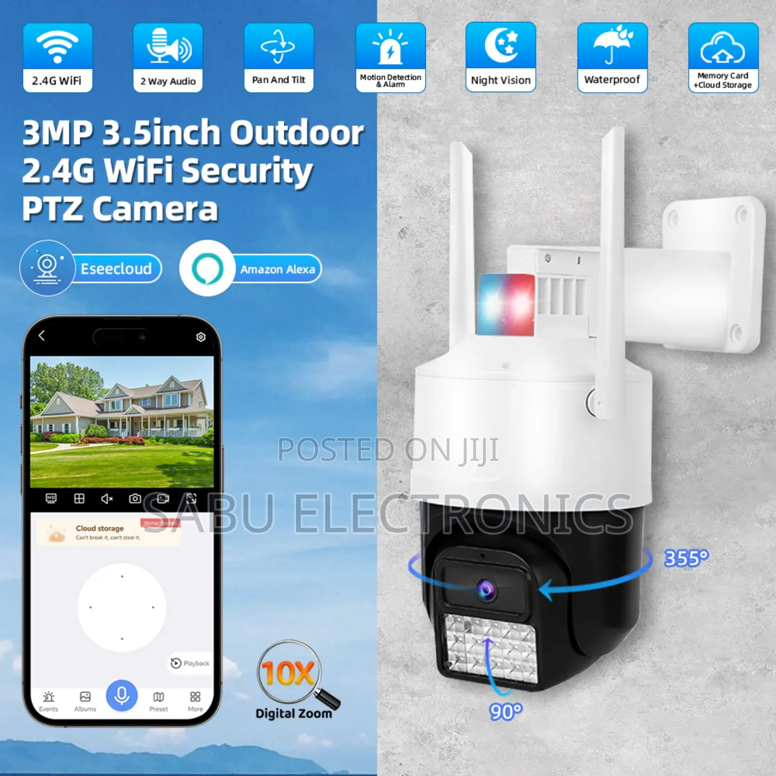 Smart Wifi Security Camera – Eseecloud Hd With Mobile View