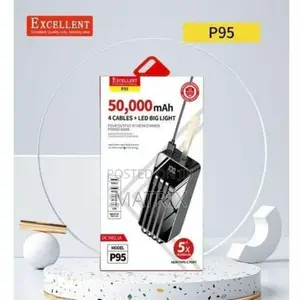 Excellent Portable Power Bank of 50000mah With 4cables