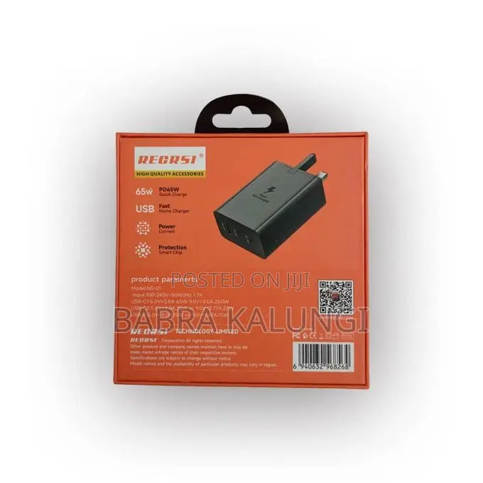 Recrsi Ns01 Usb C Plug 65w Type C Rapid Charger