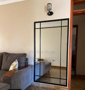Black Striped Mirror