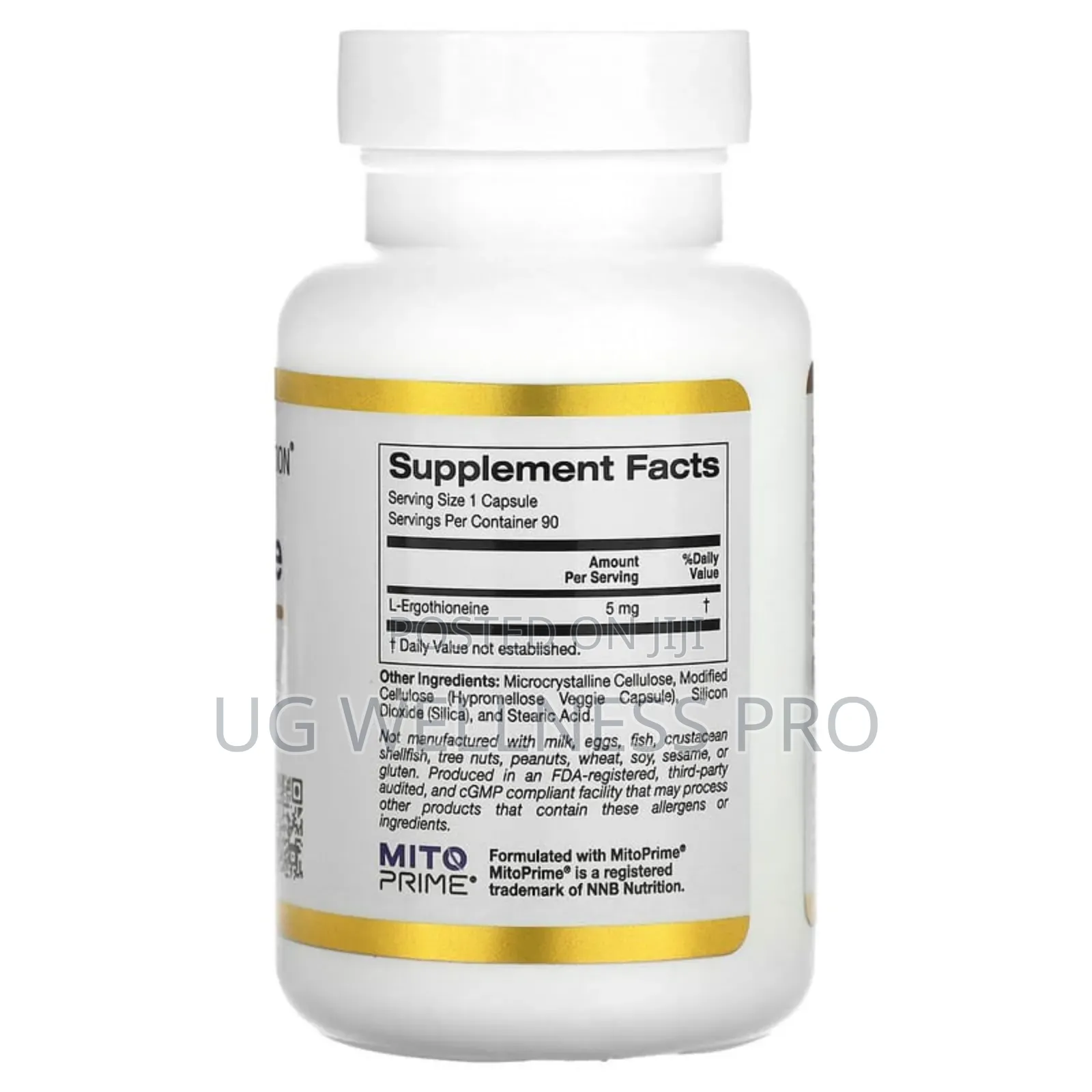 California Gold Nutrition, Ergothioneine, 5 Mg, 90 Veg Caps