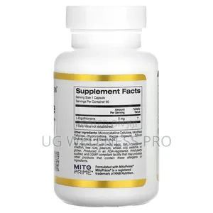 California Gold Nutrition, Ergothioneine, 5 Mg, 90 Veg Caps