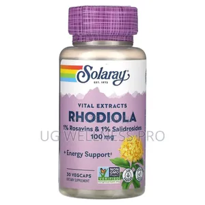 Solaray, Vital Extracts, Rhodiola, 100 Mg, 30 Vegcaps