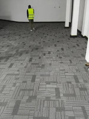 Woolen Grey Office Tile Carpets