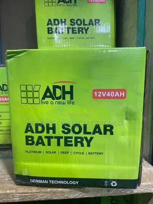 40ah Original Adh German Technology Solar Battery Vuma