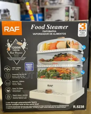 Raf 3 Tier 12l Electric Food Steamer Pot With Timer Function